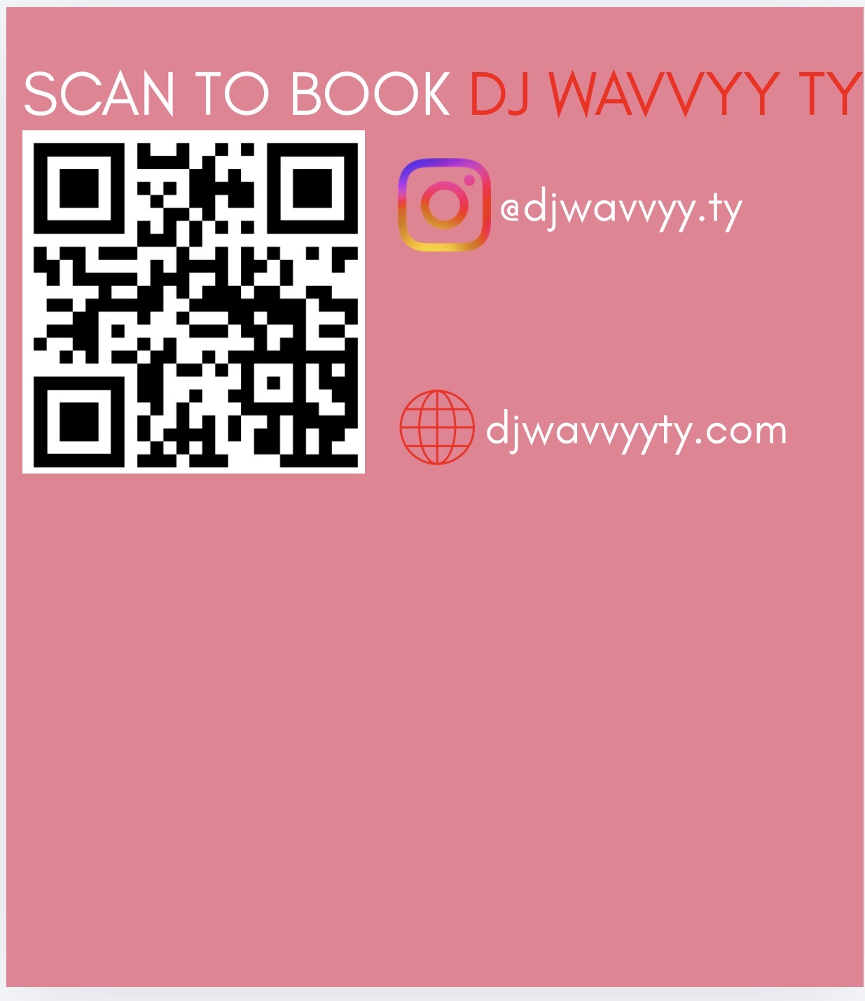 DJ Wavvyy Ty booking QR code
